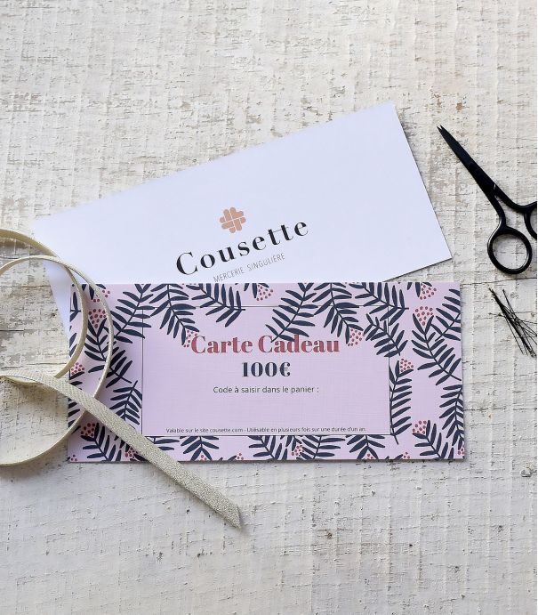 Carte cadeau couture - cousette