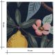 Tissu Canvas Bramble Citrus Grove - Navy