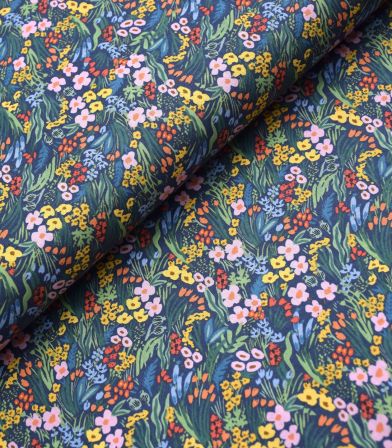 Tissu coton - Bramble Lea - Navy Tissu coton - Bramble Lea - Navy