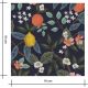 Tissu coton - Bramble Citrus grove - Navy