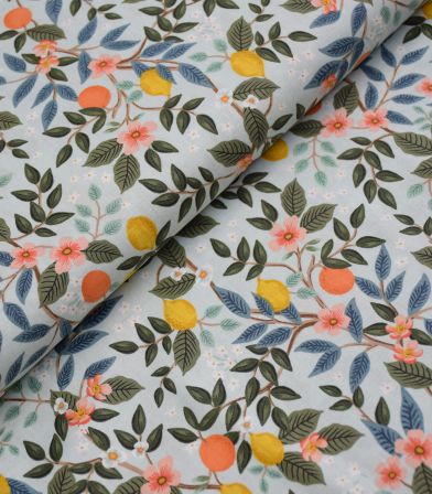 Tissu coton - Bramble Citrus grove - Mint Tissu coton - Bramble Citrus grove - Mint