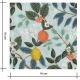 Tissu coton - Bramble Citrus grove - Mint