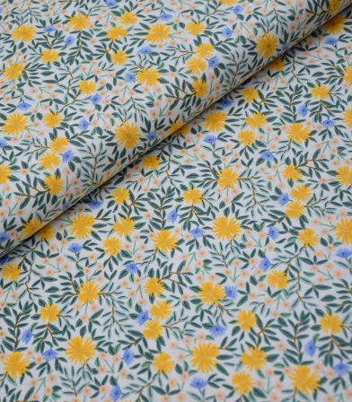 Tissu coton - Daisy fields Metallic - Cream Tissu coton - Daisy fields Metallic - Cream