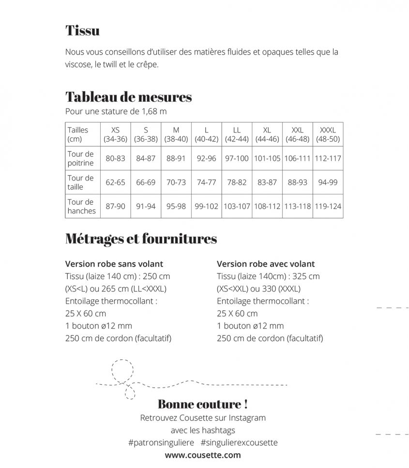 Robe Soeurette - PDF