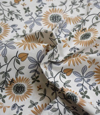 Tissu coton Florena - Ecru