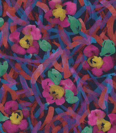 Tissu Liberty Wandering - Fuschia Tissu Liberty Wandering - Fuschia