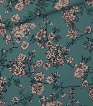 Tissu French terry - Cherry blossom Tissu French terry - Cherry blossom