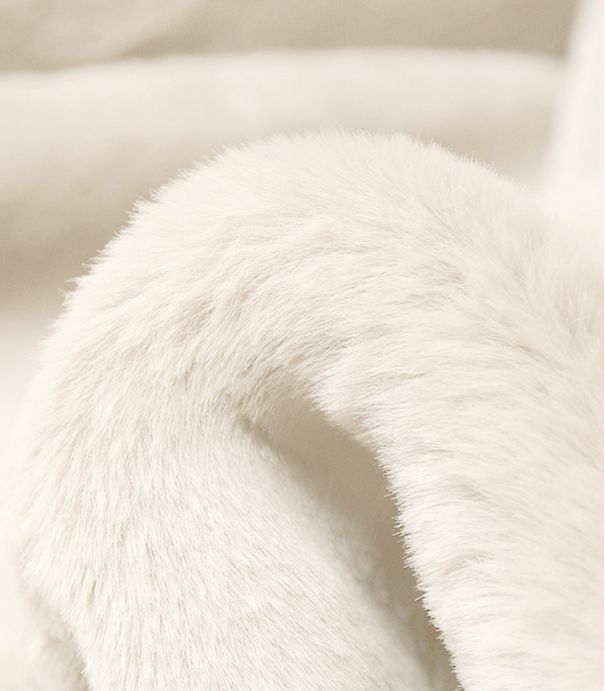 Tissu Fausse fourrure - Crème Tissu Fausse fourrure - Crème