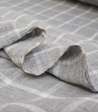 Double gaze checks - grey Double gaze checks - grey