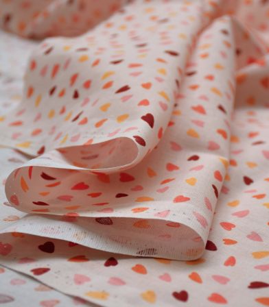 Tissu coton fin - Amour Nude Tissu coton fin - Amour Nude