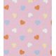 Tissu coton fin- Valentine rose