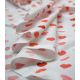 Tissu coton fin - Valentine Rouge