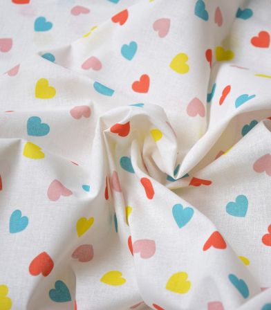 Tissu coton fin - Valentine Multico