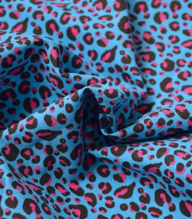 Tissu jersey imprimé - Graou Blue