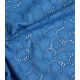 Broderie anglaise Coeur - Bleu