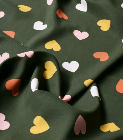 Tissu viscose Galant - Kaki Tissu viscose Galant - Kaki