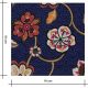Tissu coton lin - Kumo blue