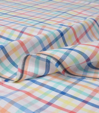 Tissu coton - carreaux acidulés Tissu coton - carreaux acidulés