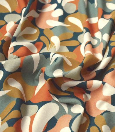 Tissu viscose Sonora Flowers - Cedar Tissu viscose Sonora Flowers - Cedar