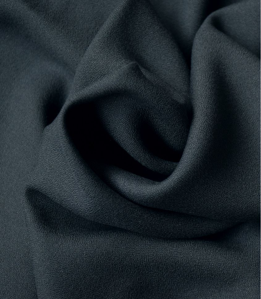 Coupon Crêpe uni - Anthracite