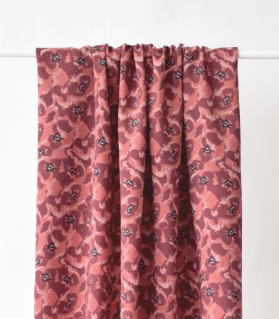 Coupon viscose - Coquelicot blossom Coupon viscose - Coquelicot blossom