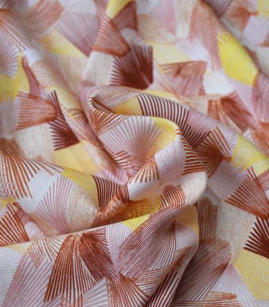 Coupon viscose - Kaléidoscope - Nude Coupon viscose - Kaléidoscope - Nude
