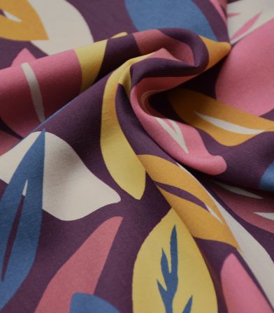 Coupon viscose - Sous bois blush Coupon viscose - Sous bois blush
