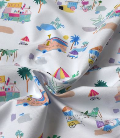 Tissu Jersey - Ice Cream Main Tissu Jersey - Ice Cream Main