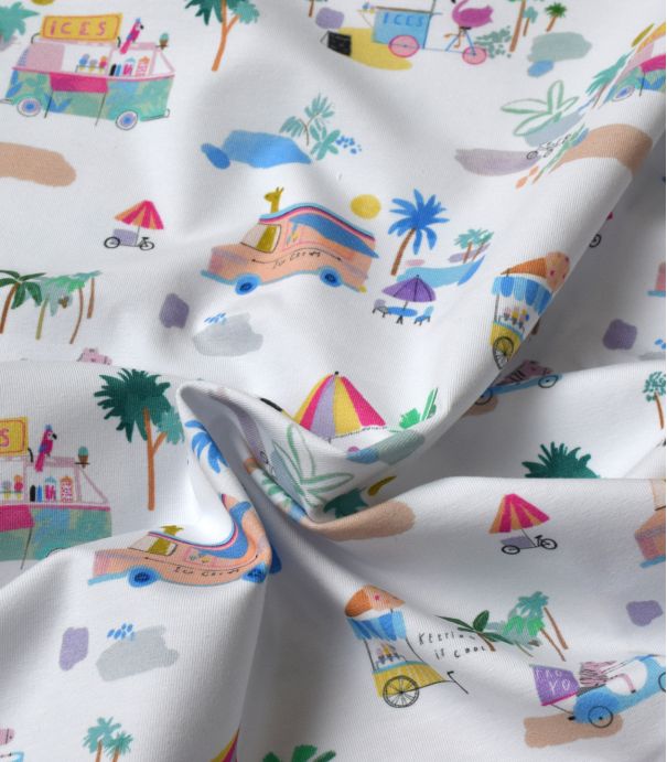 Tissu Jersey - Ice Cream Main Tissu Jersey - Ice Cream Main