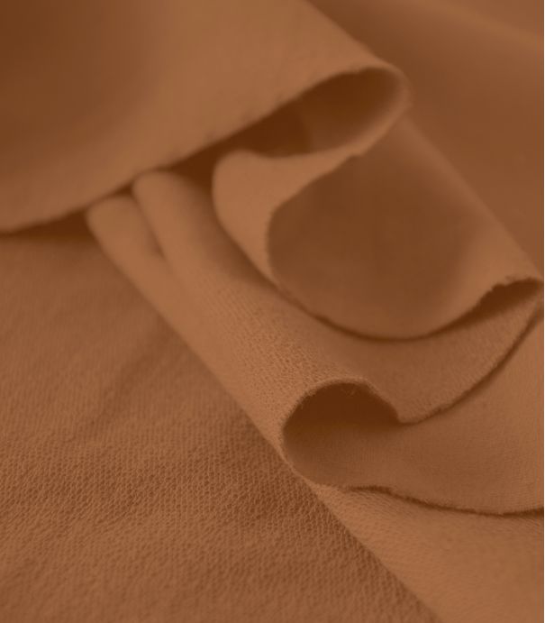 Tissu bio French terry - Café