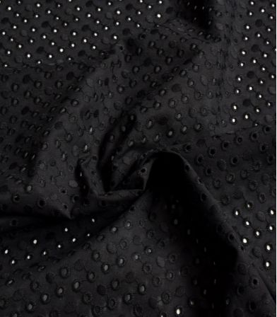 Broderie anglaise Constellation - Noir