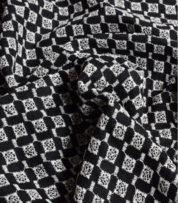 Tissu Lin viscose Estelle - Black Tissu Lin viscose Estelle - Black