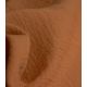 Double gaze coton lin- Crinkle Brown Gold 