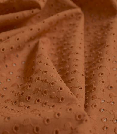 Broderie anglaise Constellation - Gold brown