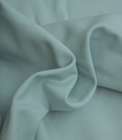 Tissu natté de coton - Sauge Tissu natté de coton - Sauge