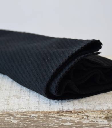 Tissu lainage - diagonale noire Tissu lainage - diagonale noire