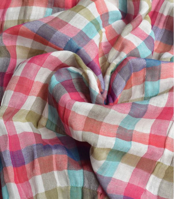 Double gaze carreaux - Checks Multi pink Double gaze carreaux - Checks Multi pink