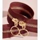 Zip double curseur Gold - Rust