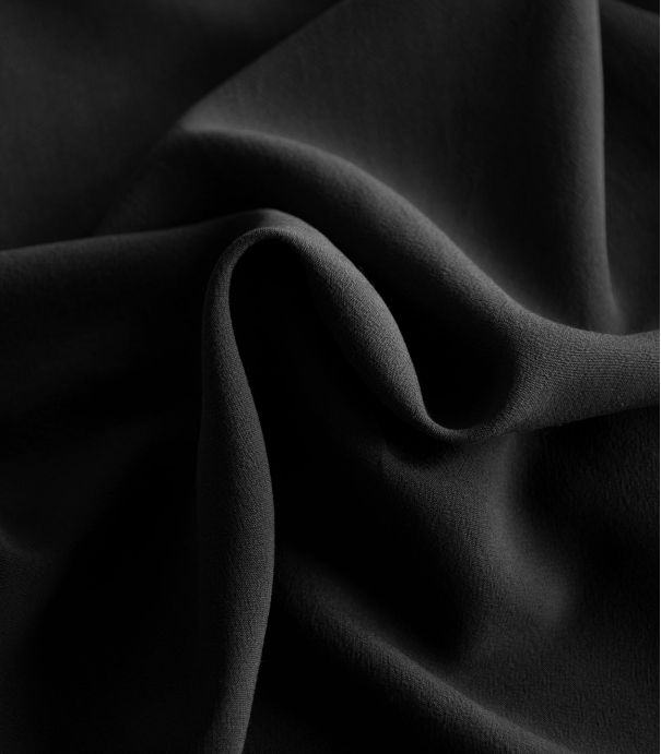 Tissu crêpe viscose mat - Black