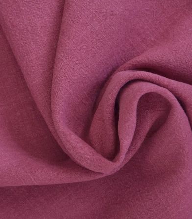 Tissu Lin lavé framboise Tissu Lin lavé framboise