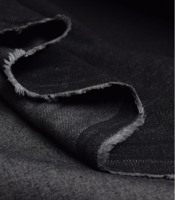 Tissu jean délavé - Noir Tissu jean délavé - Noir