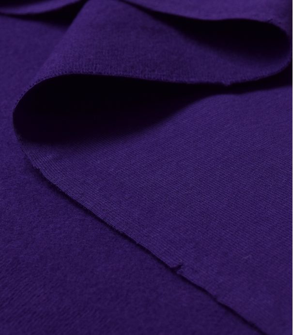 Tissu French terry brushed - Purple