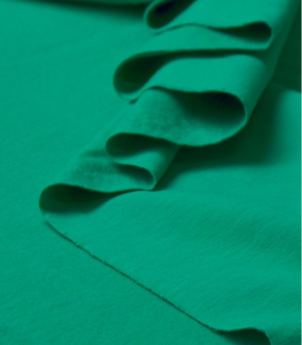 Tissu French terry brushed - Grass