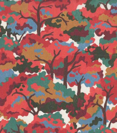 Tissu Liberty Woodland Canopy - Tangerine