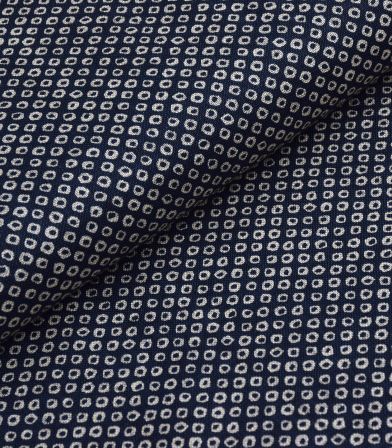 Tissu japonais - Kanoko - Shibori - Rustique indigo Tissu japonais - Kanoko - Shibori - Rustique indigo