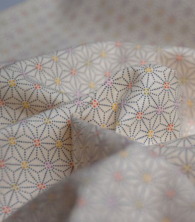 Tissu Asanoha pointillé Tissu Asanoha pointillé