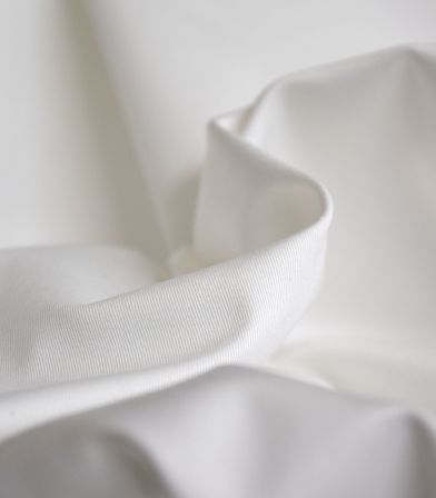 Tissu gabardine souple stretch - Off white