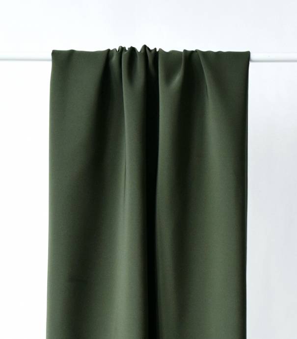 Luxury crêpe dark kaki