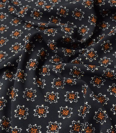 Tissu crêpe de viscose - Diamond rust