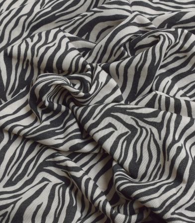 Tissu Jersey Soft gray - Zebra